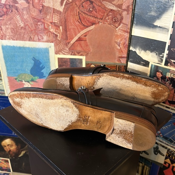 TIMELESS Vintage Black Gucci Leather Knot Bit Loafers - Picture 10 of 13